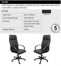 CL710 Chair Range And Specifications